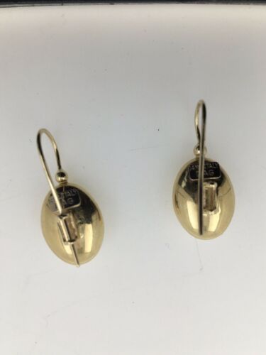3.7 G 14K-Y/G, GOLD Dangle Leverback Earrings