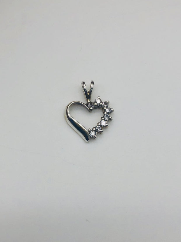.925  Sterling Silver Heart Pendant