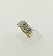 14K Yellow Gold Diamond Anniversary Ring