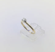 14K yellow Gold Solitaire Diamond Ring